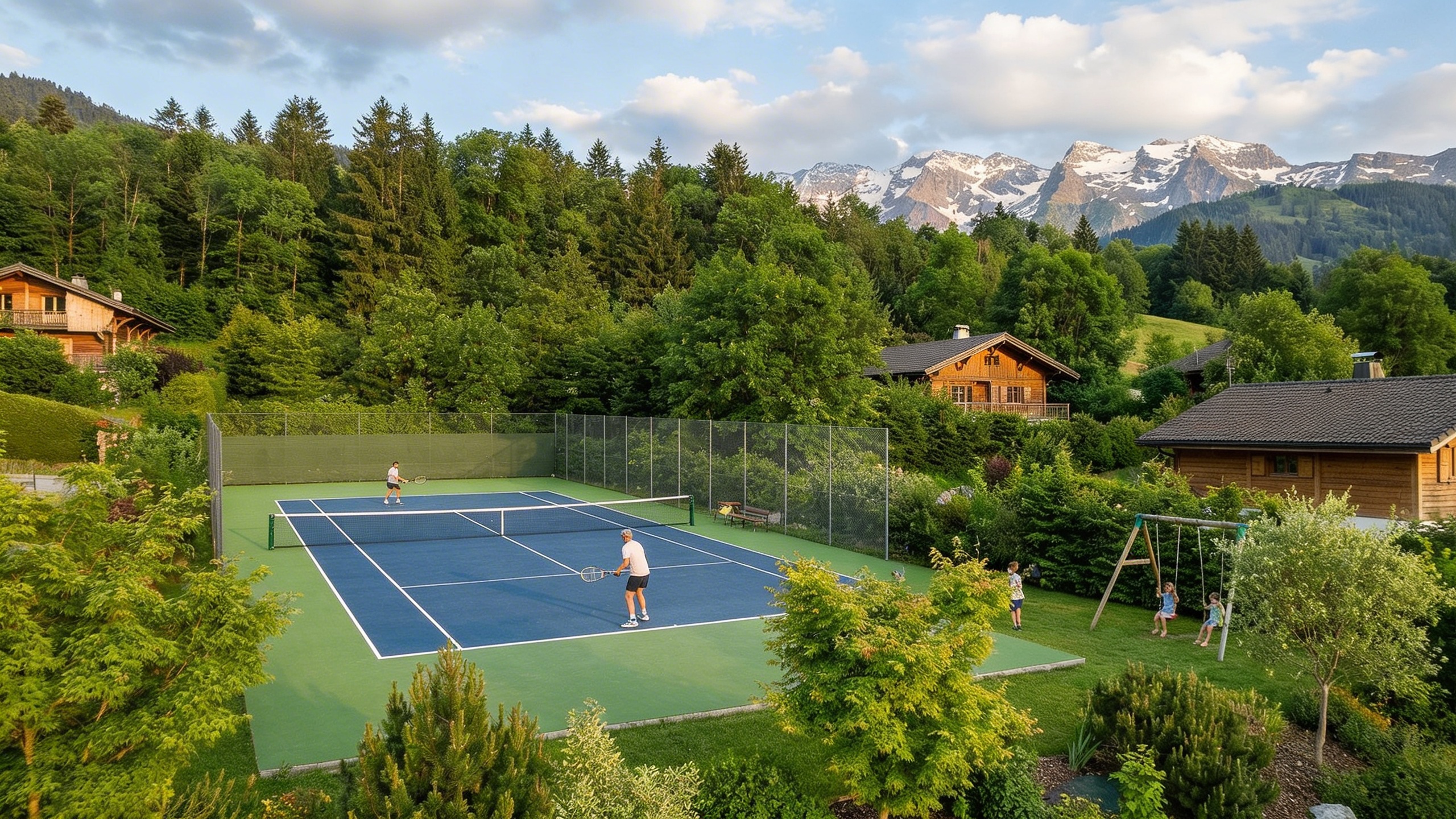 Maison contemporaine en bois dans un cadre verdoyant de Haute-Savoie